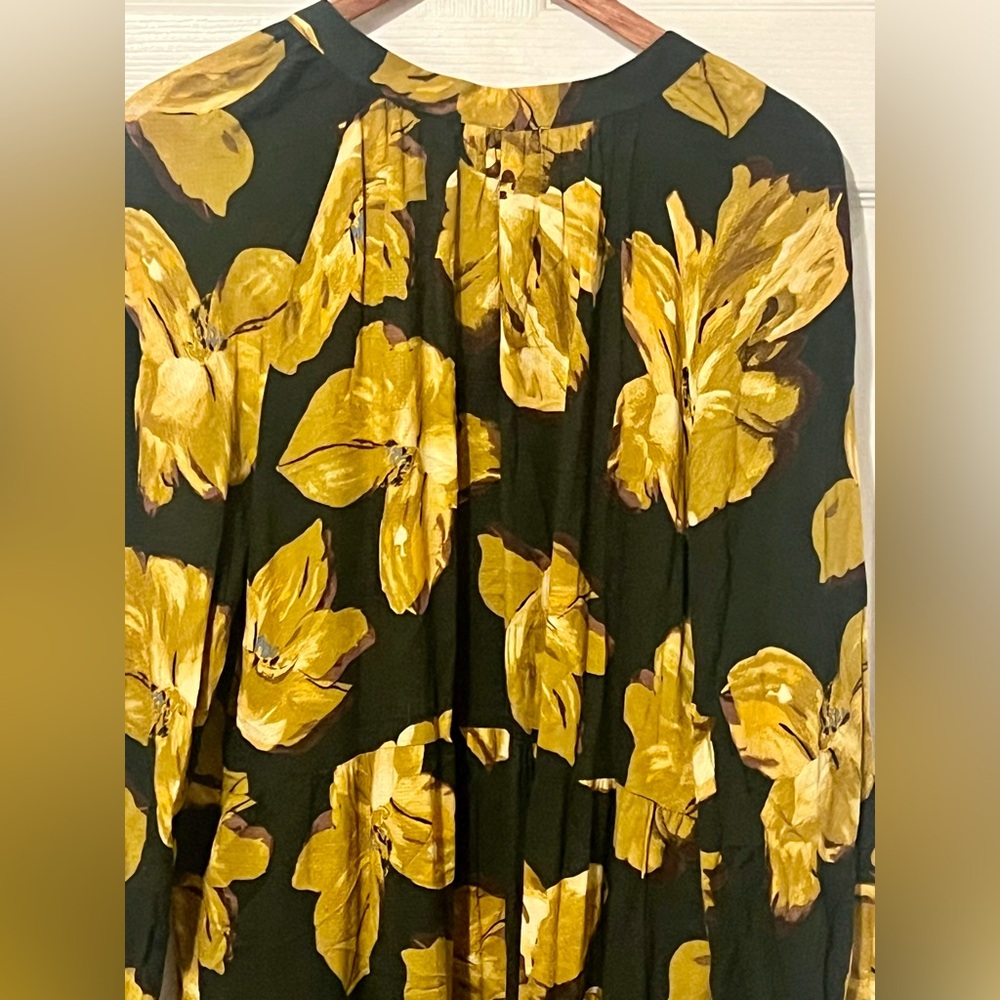 A New Day Green and Yellow Patterned Dress - Picture 2 of 6